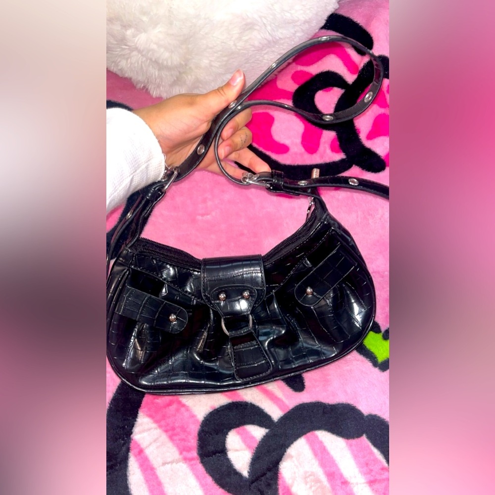 Black Leather Purse